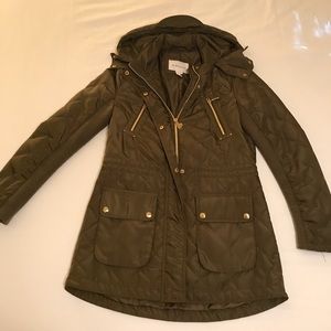 BCBG quilted military jacket
